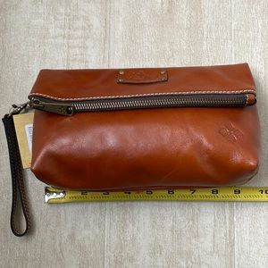 Patricia Nash VALERIE Fold-over Leather Wristlet/Clutch
